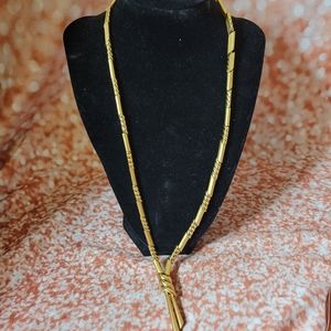 Vintage Monet Heavy Gold-tone Twist Chain Necklace